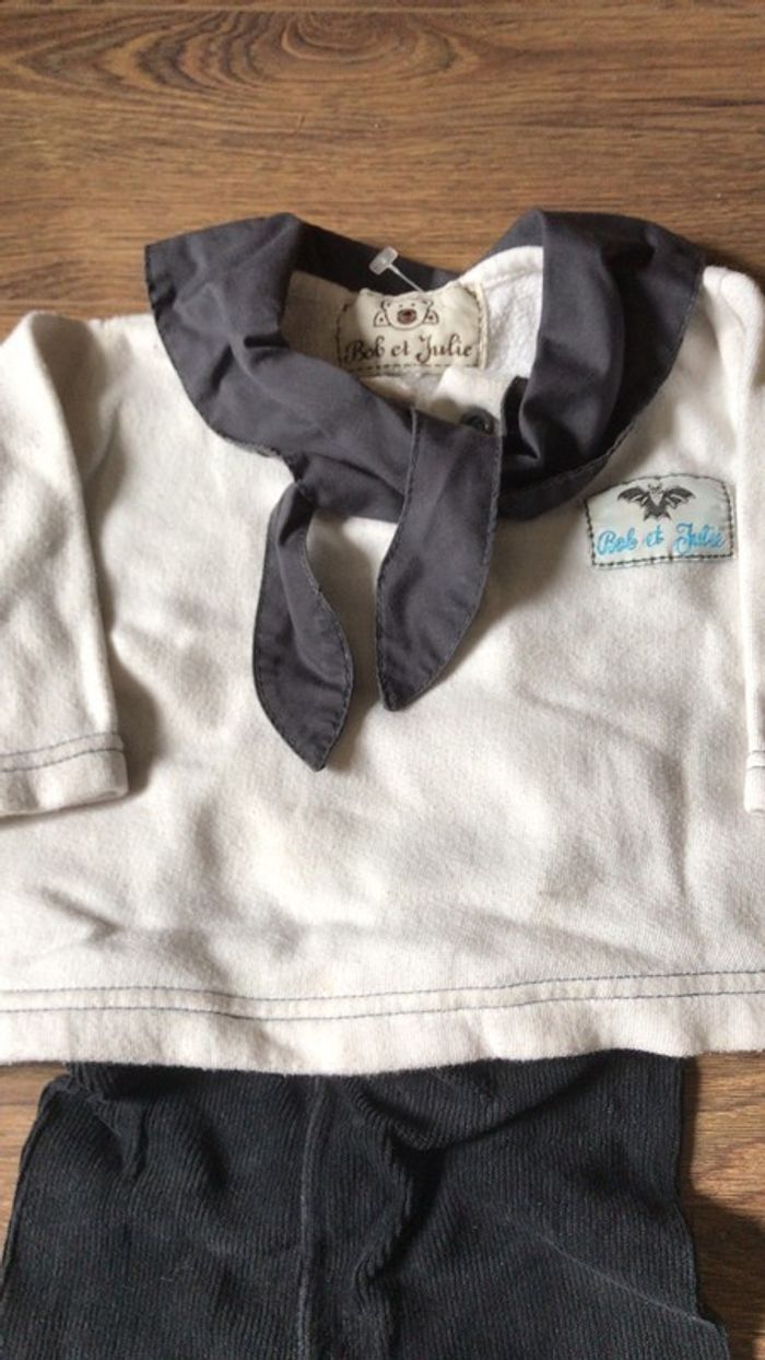 Ensemble sweat-shirt + legging 12 mois - photo numéro 2
