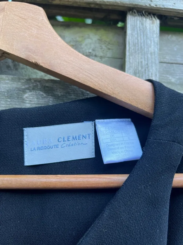 Robe noire Laura Clément – La Redoute – Taille 38 – TBE - photo numéro 5