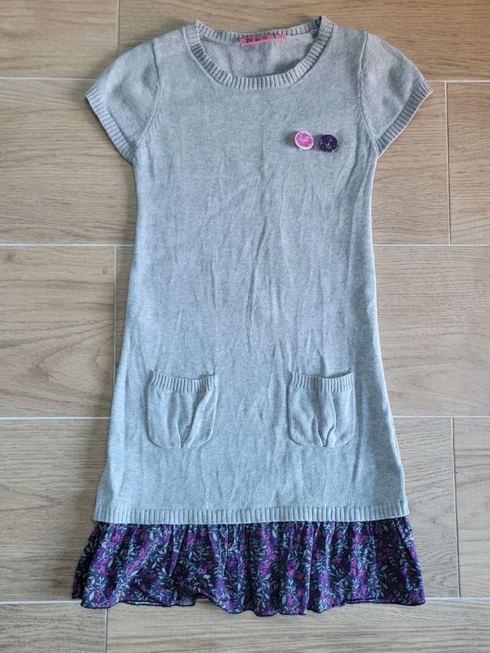Robe longue grise