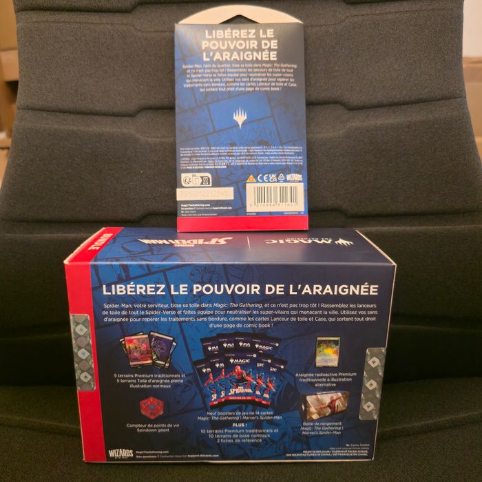 Lot d'1 Bundle (Léger Chocs) + 1 Booster de Jeu sous Blister Spider-Man Magic the Gathering Français - photo numéro 2
