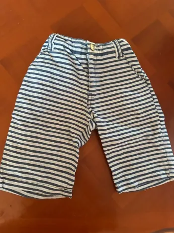 Short à rayures, orchestra, taille six ans