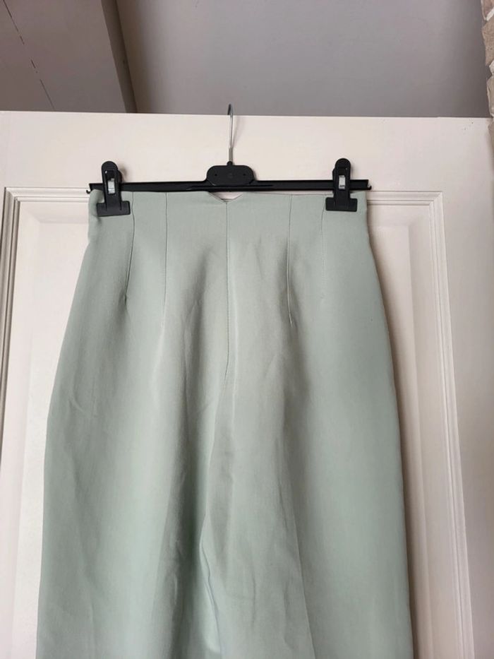 Joli pantalon style tailleur vert d'eau Zara - photo numéro 6