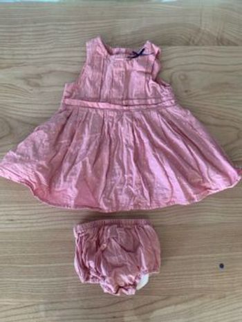 Très jolie ensemble robe + culotte bouffante à pois sergent major