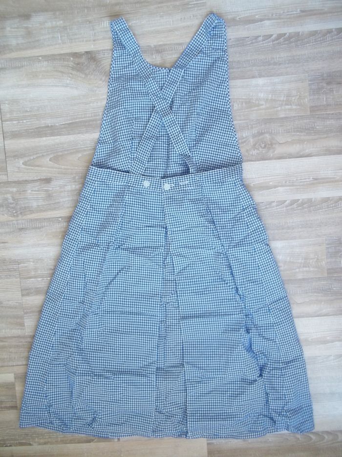 Tablier à bretelles croisées vichy bleu Bragard 42/44 - photo numéro 4