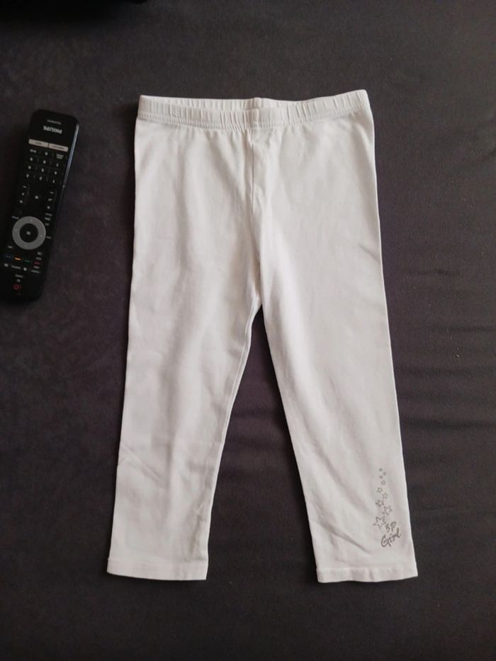 vend legging 3 pomme 6 ans blanc