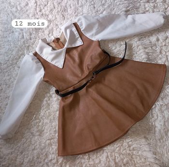 Robe Marron avec Ceinture