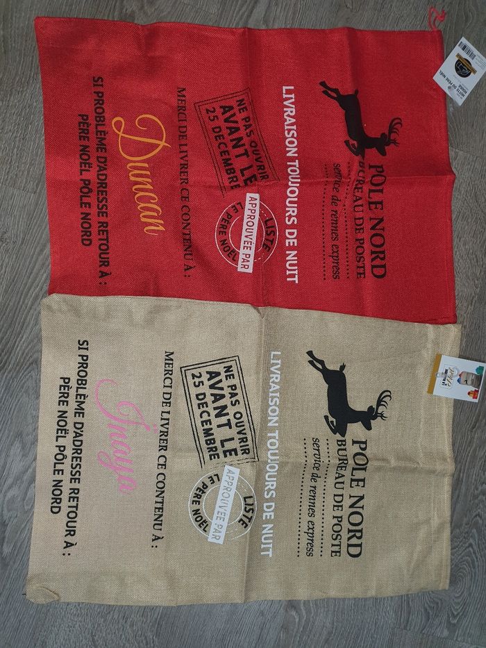 Hotte de noel personnalisé