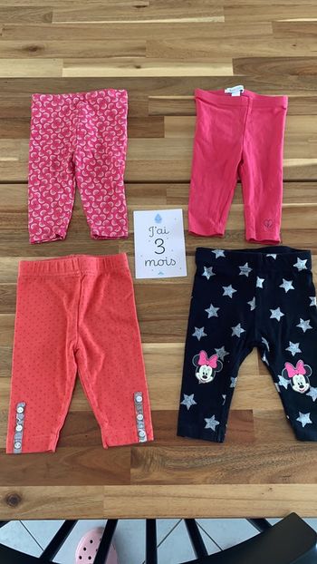 Lot de 4 leggings