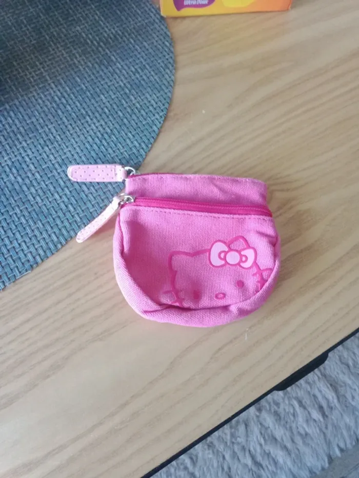 Porte monnaie Hello Kitty rose - photo numéro 2