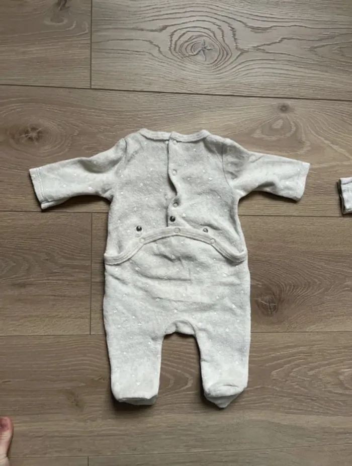 Lot de 2 pyjamas velours gemo 1 mois - photo numéro 3