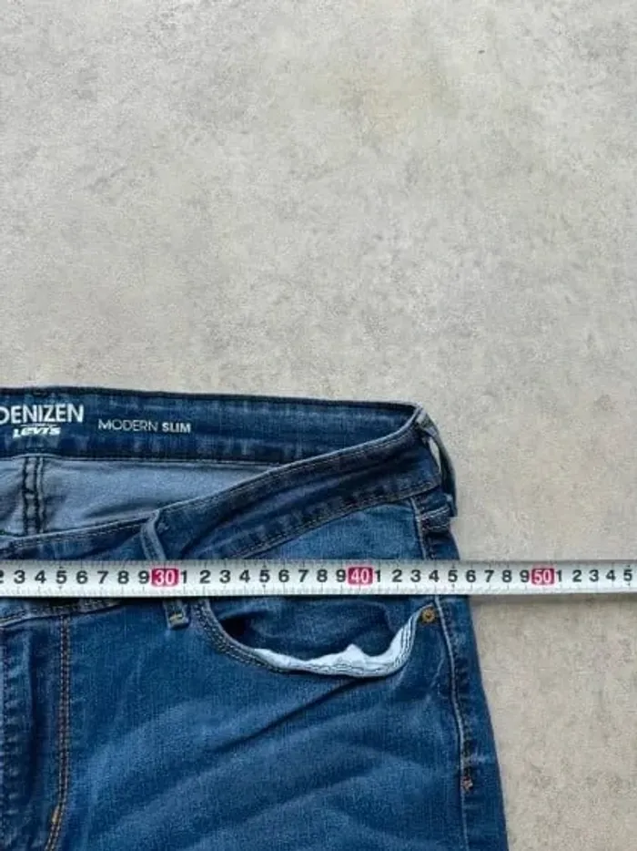 Jeans Levi's Denizen W34 FR44 L32 coupe droite bleu marine Femme Women pan578b - photo numéro 3