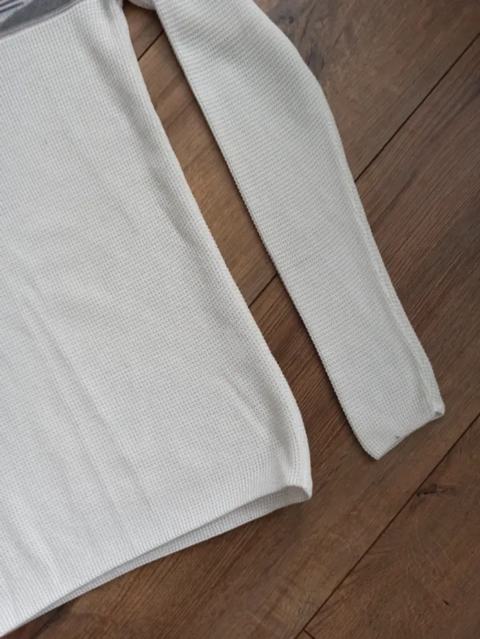Pull blanc homme barbossa manches longues L - photo numéro 3
