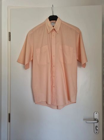 Chemise homle saumon manches courtes