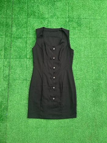 Robe noire bustier à boutons M 38 67% polyester 33% viscose femme