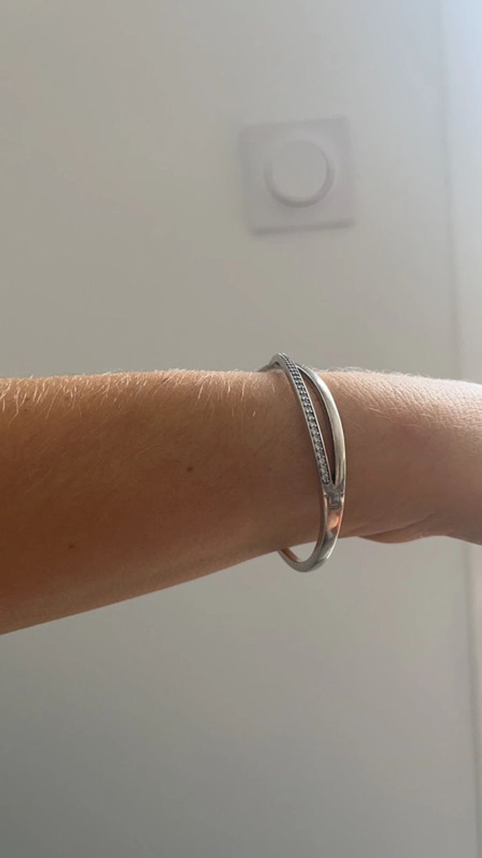Bracelet Jonc Scintillant Pandora 16 cm - photo numéro 4