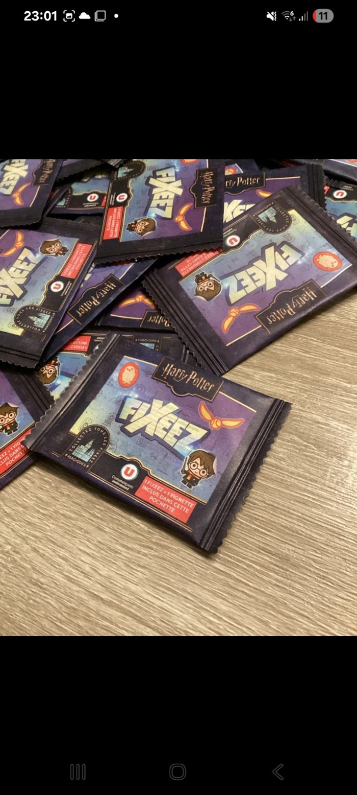 100 pochette fixeez Harry Potter Super U 2025 neuf - photo numéro 3