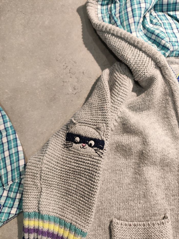 Lot bébé Sergent Major chemise et gilet assorti : 6 mois - photo numéro 6