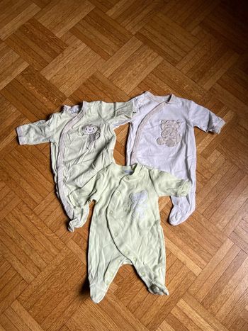 Lot 3 pyjamas fin Kitchoun 1mois
