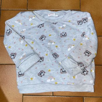 Sweat gris aristochats disney 12 mois