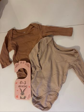 Lot de 2 body bébé mixte
