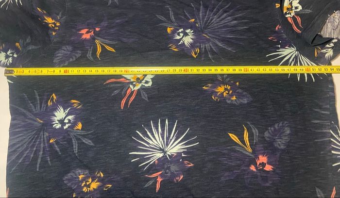 Tee-shirt »Jules »bleu marine et fleurs multicolores - photo numéro 3