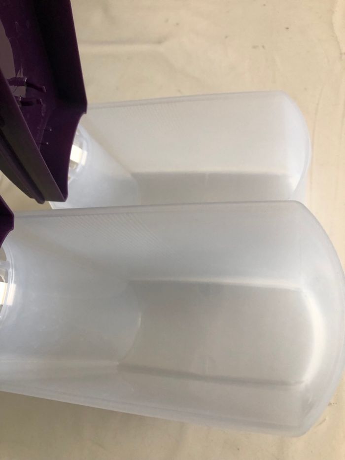 Boîte de rangement modulaire pop violet Tupperware le lot - photo numéro 3