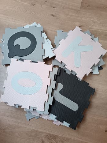 Tapis d'éveil-Puzzle dalle en mousse x36