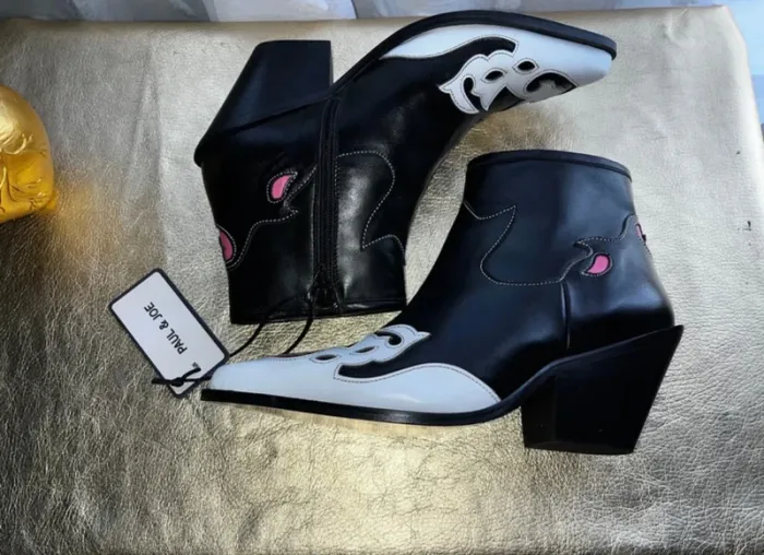 Superbes bottines en cuir, taille 38, Neuf - Paul & Joe - photo numéro 2