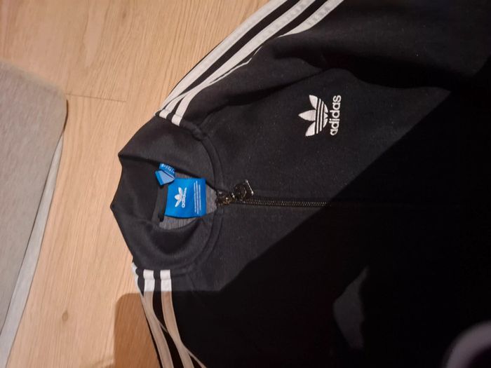 Pull Adidas noir et blanc longue manche homme - photo numéro 2