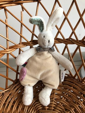 Doudou hochet lapin moulin roty