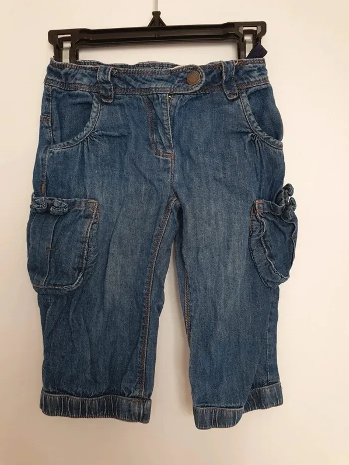 Pantacourt jeans vertbaudet enfant garçon taille 4 ans - photo numéro 2
