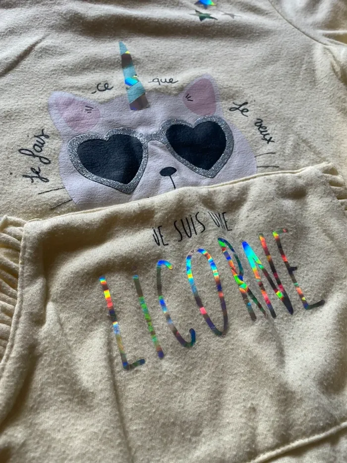 Lot sweat-shirt fille 10 ans - photo numéro 6
