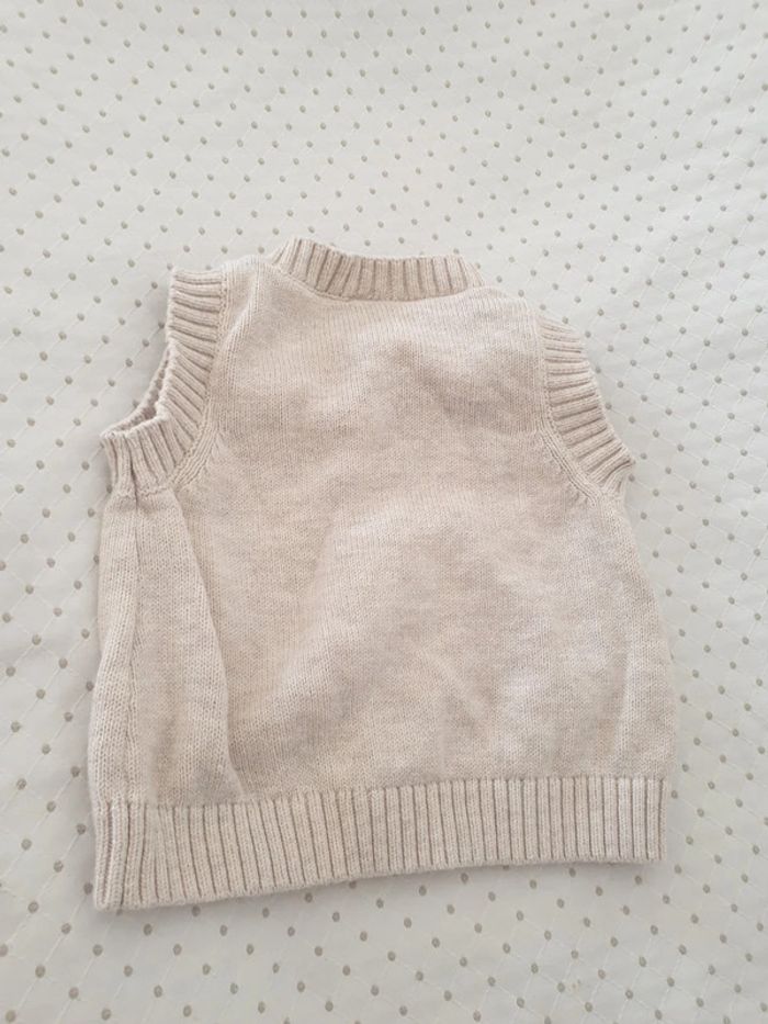 Gilet sans manches bebe garcon 6 mois - photo numéro 5