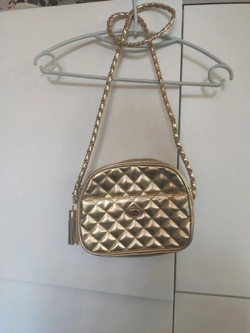 Sac doré matelassé