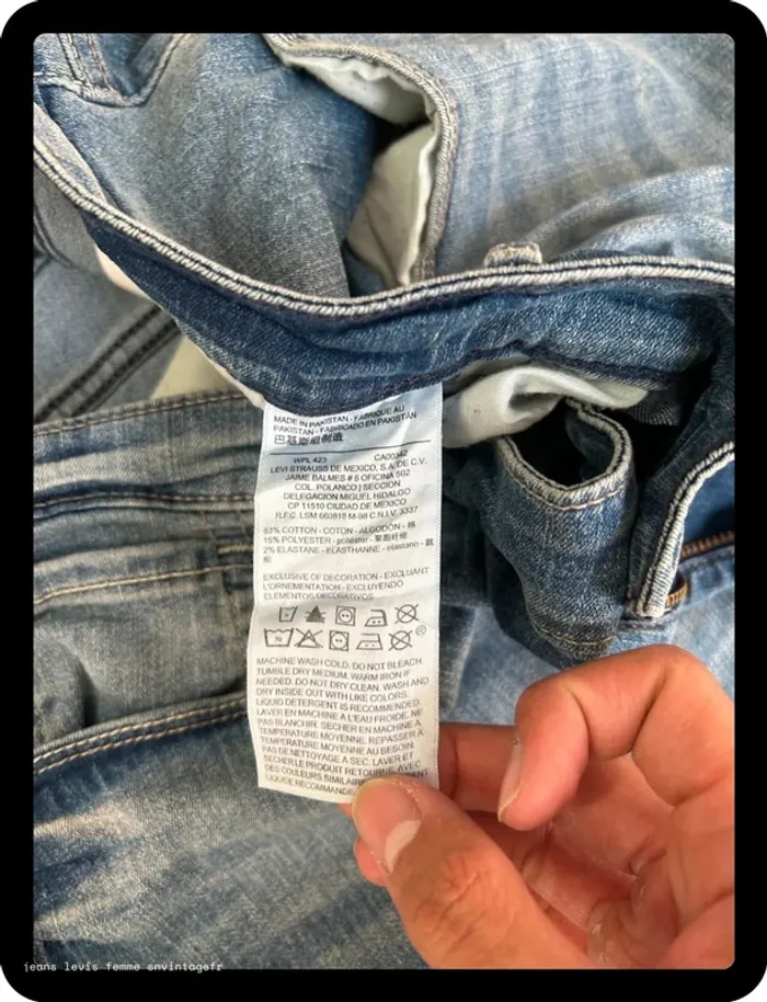 Jean Levi's Signature Femme Modern Skinny Bleu | Taille 22M FR52 | Défaut Fermeture | BP139 - photo numéro 5