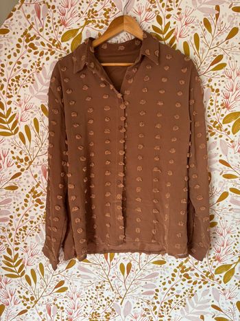Blouse bohème marron