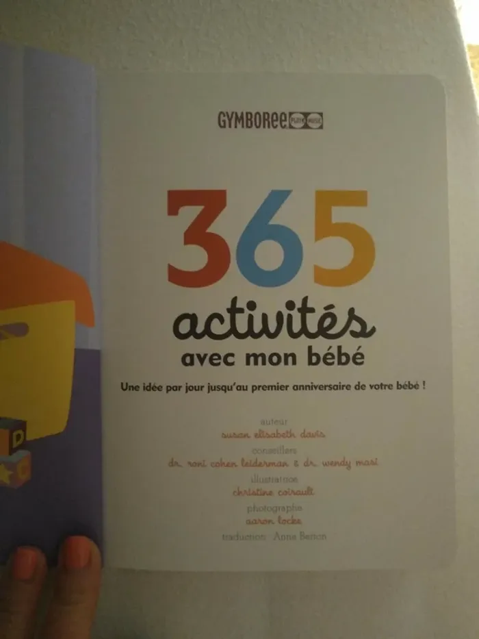 Livre Bébé /Maman 365 Activités avec Mon Bébé - photo numéro 3