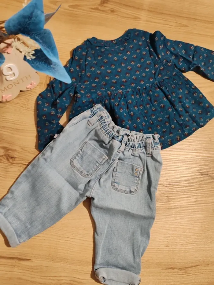 Ensemble bébé fille 9 mois – sergent major - photo numéro 3