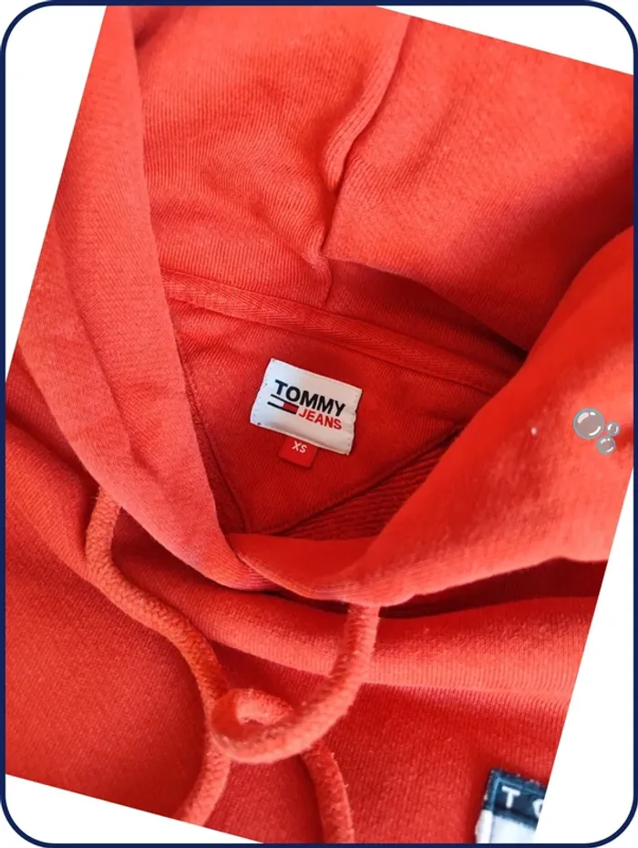 Sweat - rouge - tommy jeans - Xs - photo numéro 2