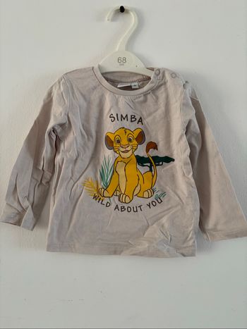 T-shirt manche longue t 12 mois roi lion