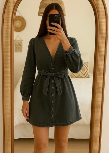 Robe en jean Boohoo