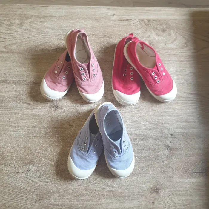 🩷 Lot de 3 paires de baskets pointures 29 Tex #emyfleury_pointure29fille