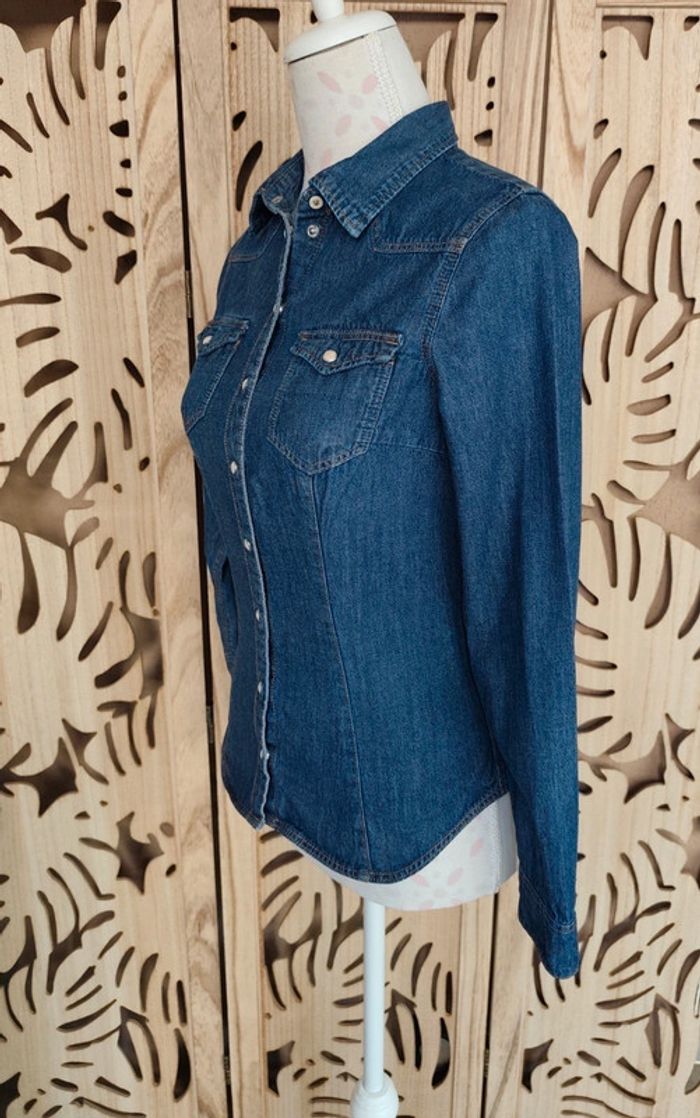 Chemise en Jean Femme, Coupe Cintrée - Taille 34 & Shirt - photo numéro 10
