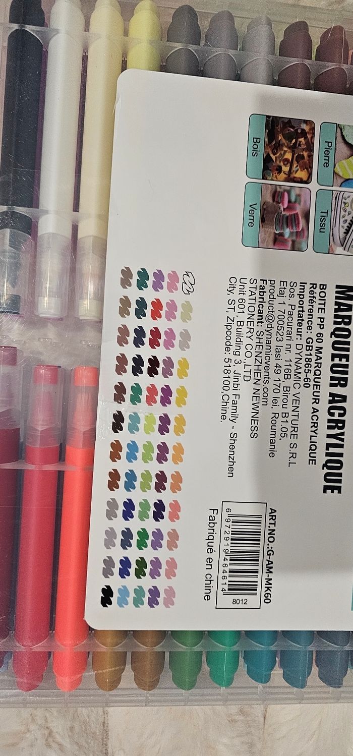 Coffret de 60 marqueurs acrylique neufs - photo numéro 7