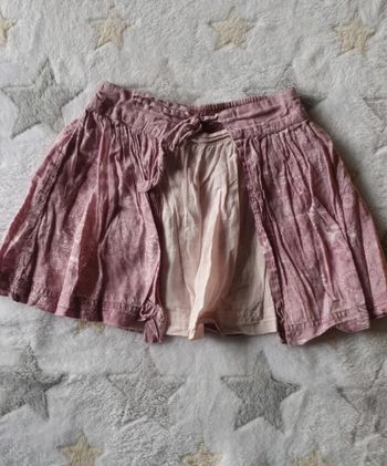 Jupe porte feuille  violette rose