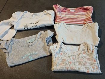 Lot 5 bodies 12 mois