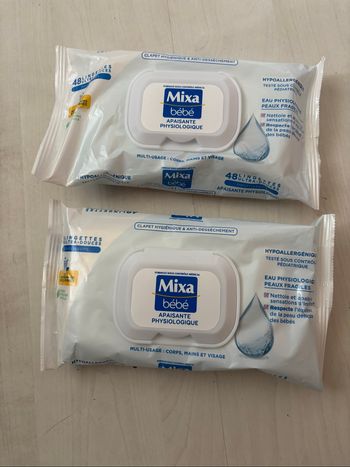 Lingettes mixa eau