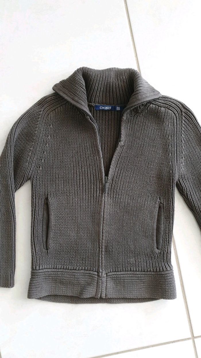 Veste zippée garçon okaidi 6/8 ans ch2 - photo numéro 3