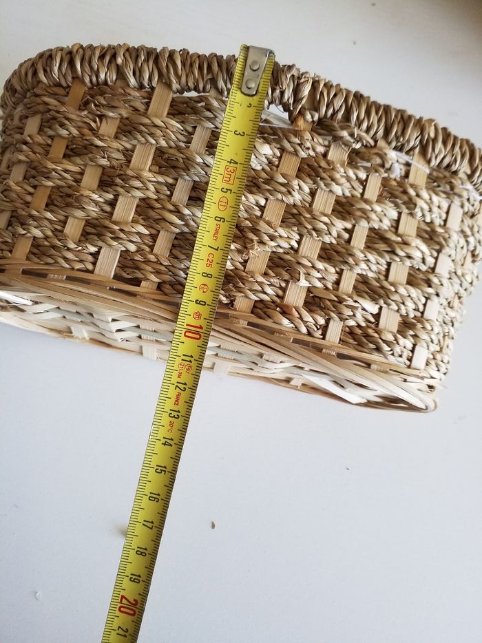 2 panieres de rangement en osier - photo numéro 7