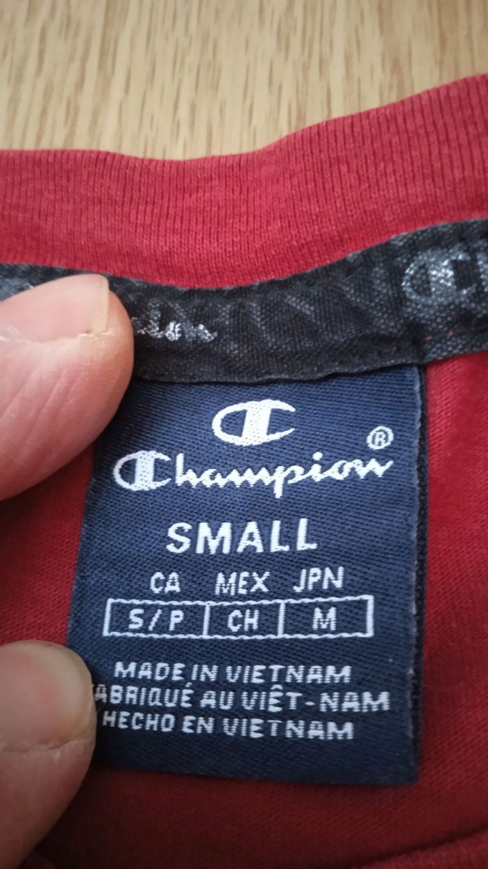 Tee-shirt Champion rouge homme en S - photo numéro 4